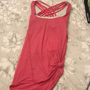 Lululemon pink workout tank